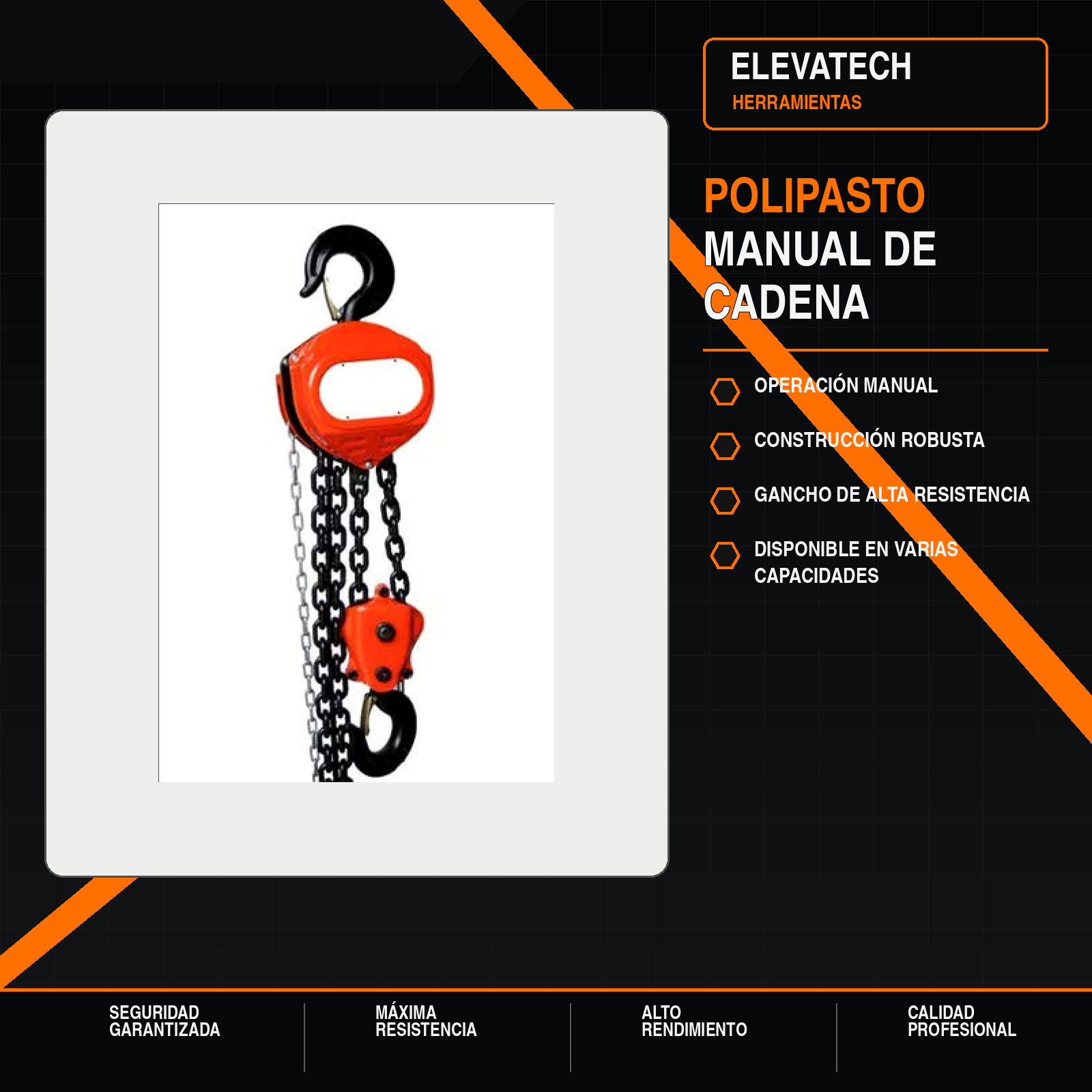 Polipasto manual de cadena