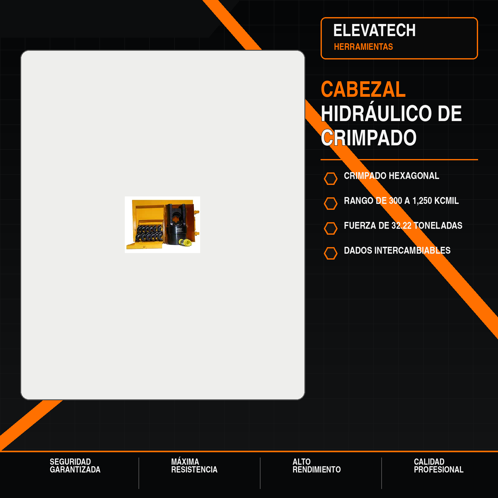 Cabezal hidraulico de prensado