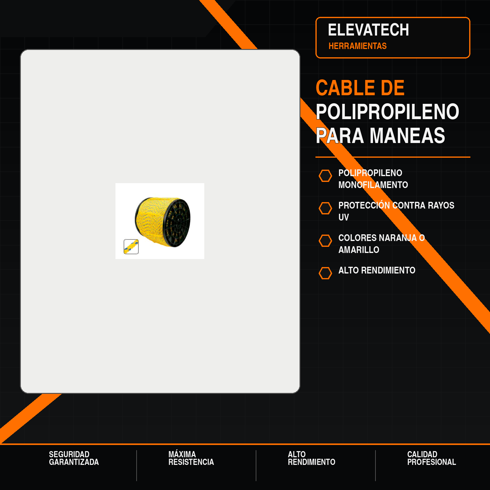 Cable de polipropileno para maneas