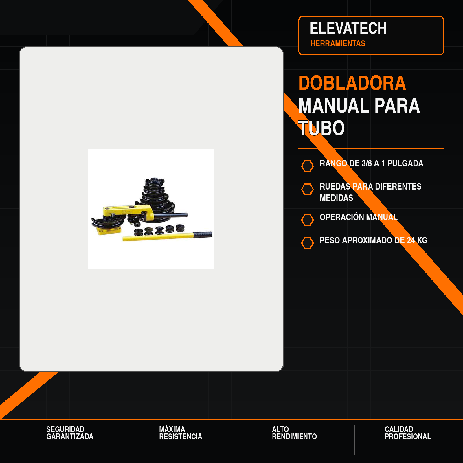 Dobladora para tubo manual