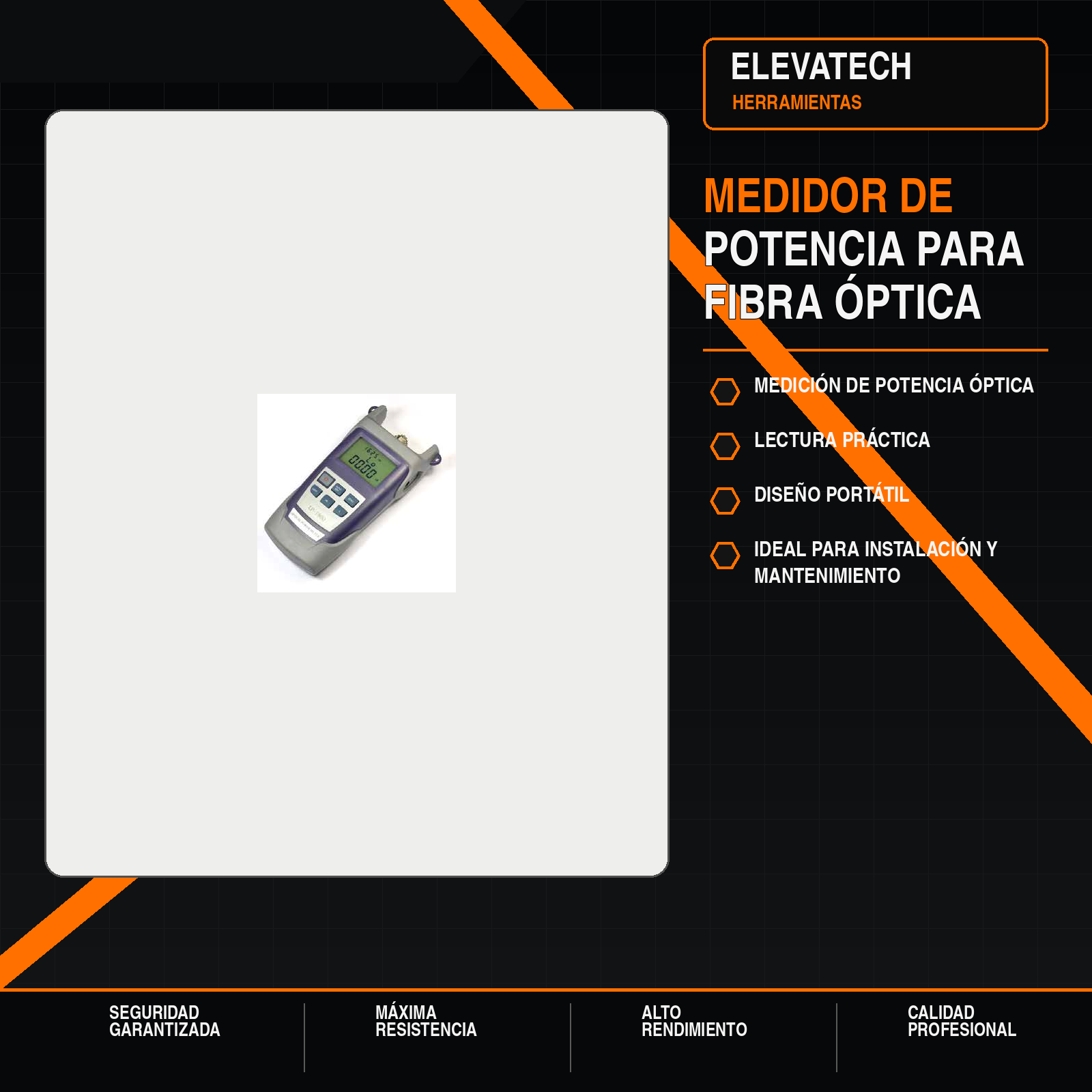 Medidor de potencia para fibra