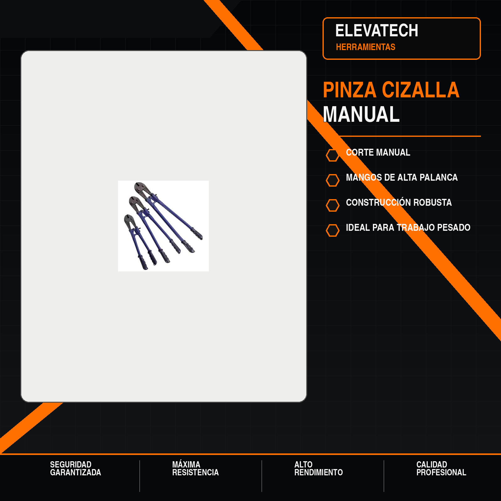 Pinza cizalla manual