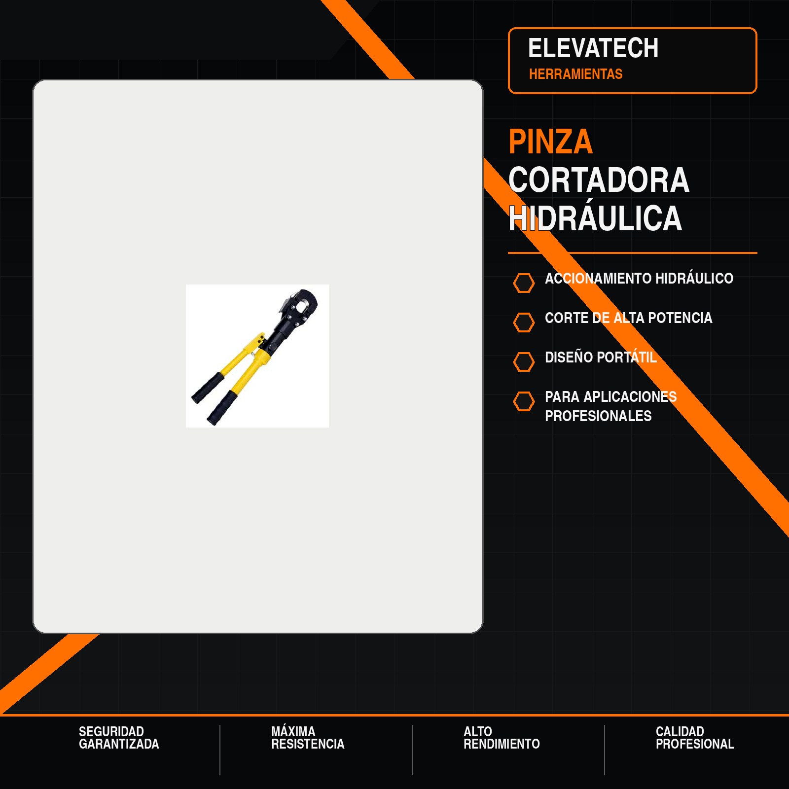 Pinza cortadora hidráulica