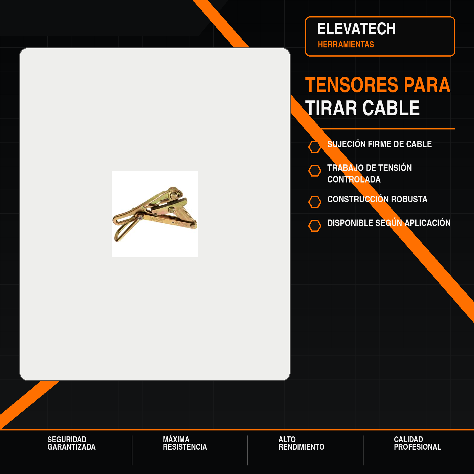 Tensores para tirar cable