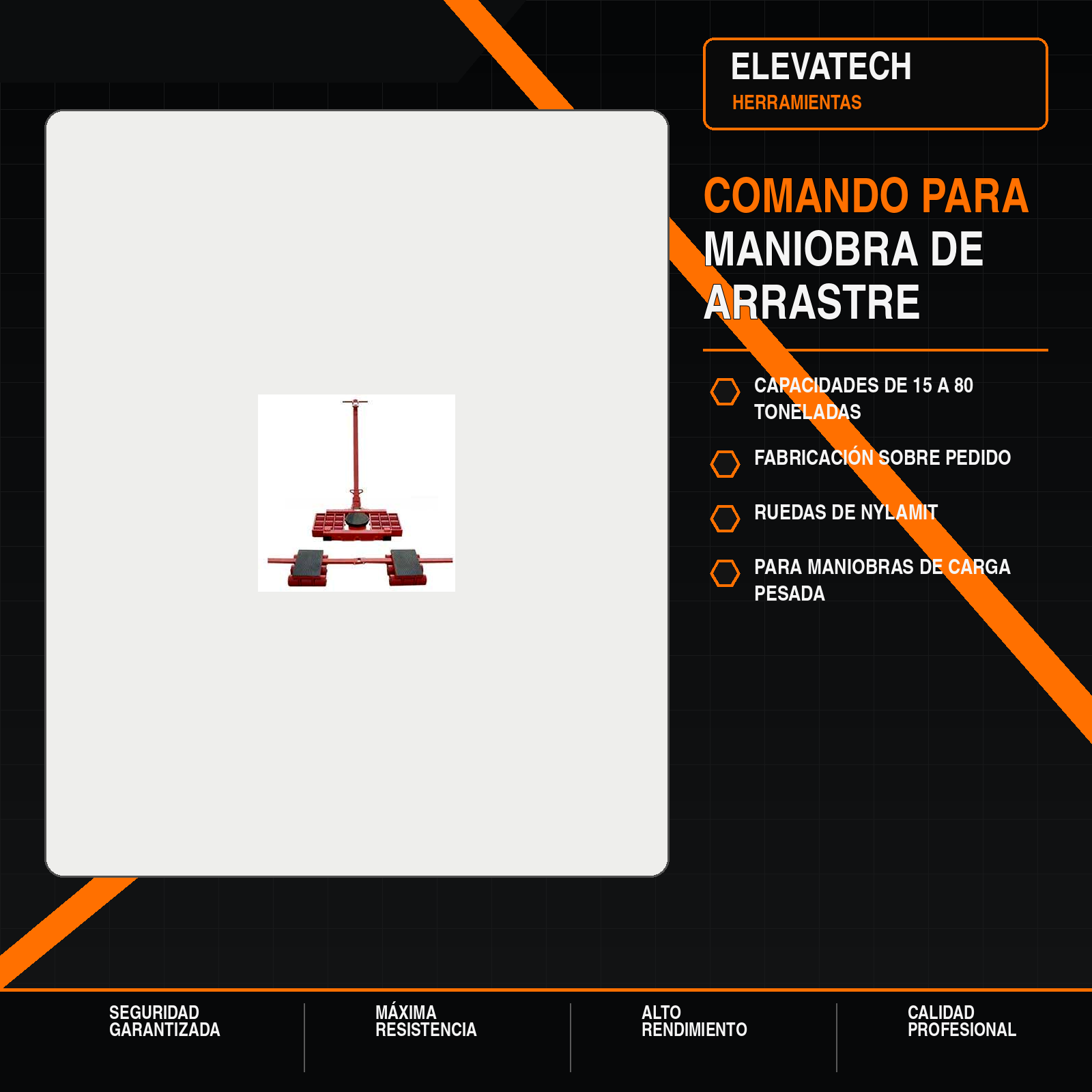 Comando para maniobra de arrastre